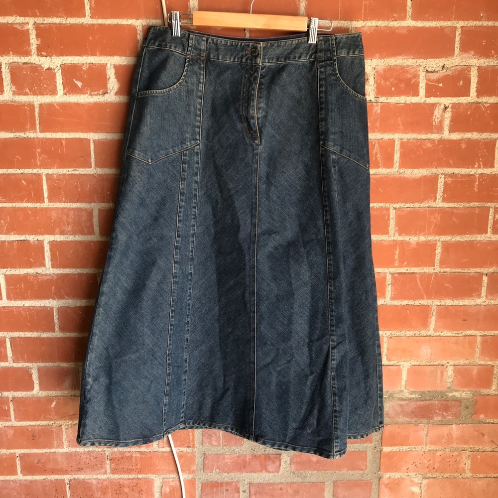 J. Jill long denim skirt